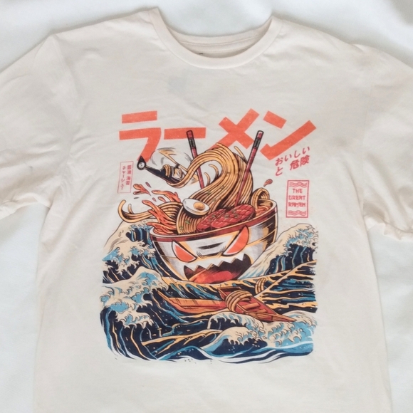 Threadless The great ramen unisex T shirt EUC S - Picture 2 of 3